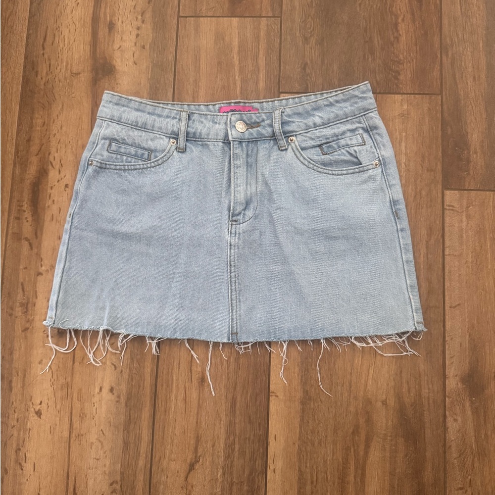 Edikted Denim Mini Skirt